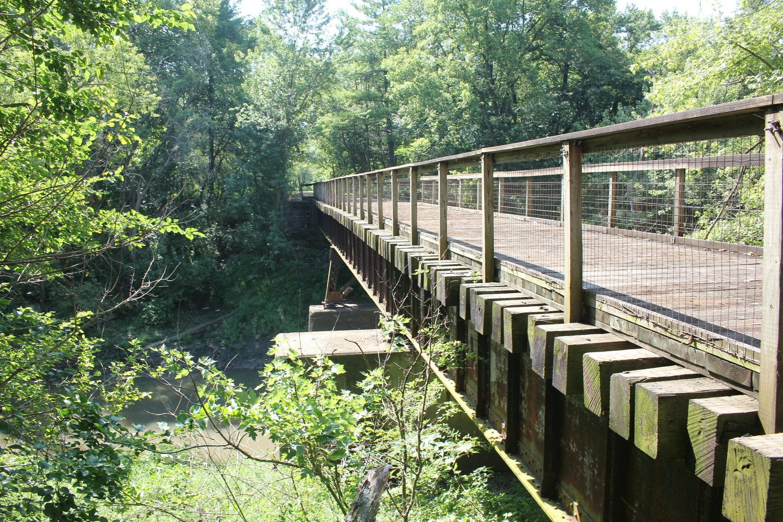 Looking south